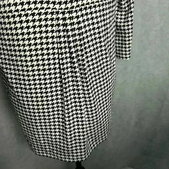 J. Jill Wherever Collection Black White Creamhound Houndstooth Open Cardigan - S - Picture 5 of 11
